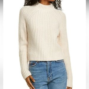 VINCE RAGLAN MOCK NECK TOP